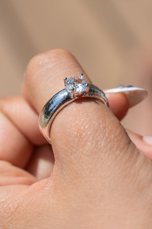 "Catch a Star" Solitaire Ring